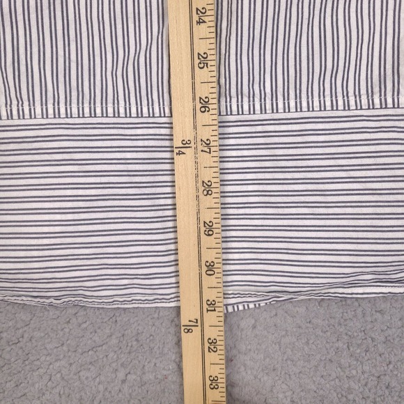 Ecko Unltd Shirt Mens XL White Striped Button Down Classic Material Short Sleeve - Picture 13 of 14